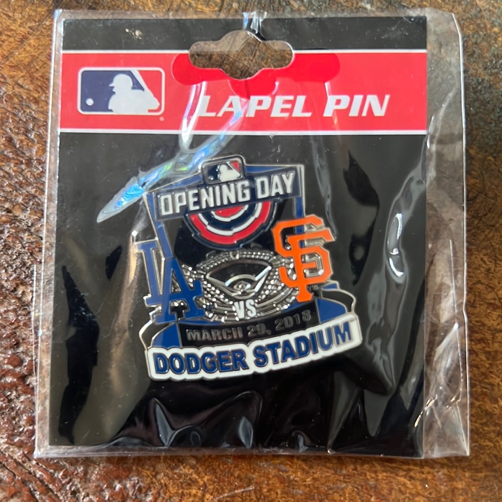 Los Angeles Dodgers Opening Day LA vs SF 3/29/18 Collectable MLB Lapel/ Hat Pin